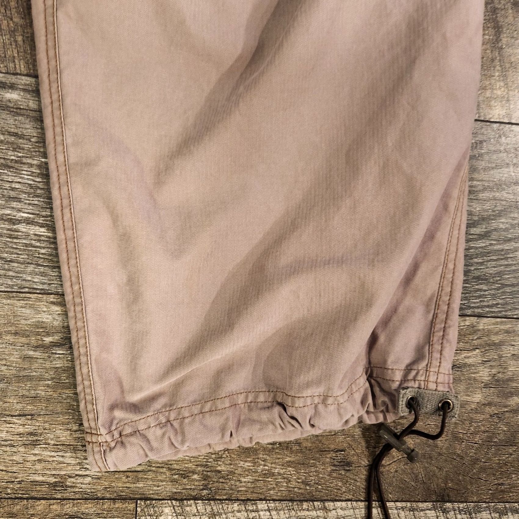 Abercrombie & Fitch VINTAGE Abercrombie Fitch Pants Mens Large Tan Cargo Paratrooper Baggy Y2K Size US 33 - 2 Thumbnail
