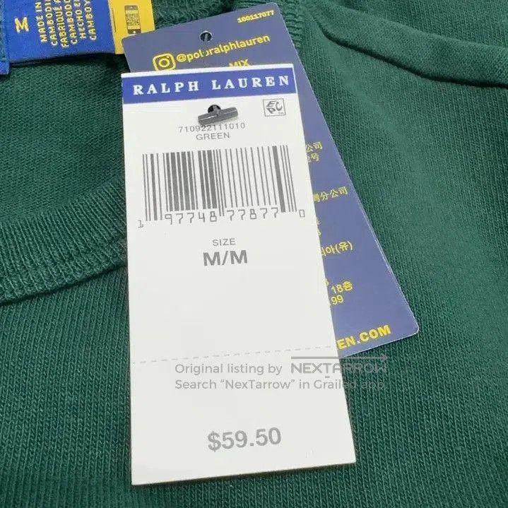 Polo Ralph Lauren Polo Ralph Lauren Green Embroidered Short Sleeve Tee. Size US M / EU 48-50 / 2 - 5 Thumbnail