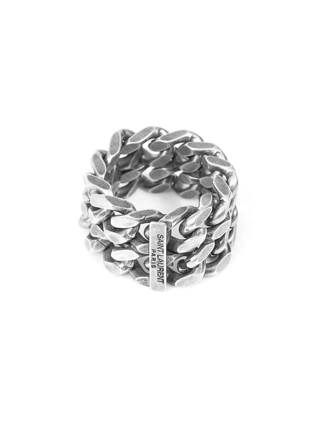 Saint Laurent Paris SLP 13fw chain ring 7.5 9.5/10 G-Dragon rare Size ONE SIZE - 1 Thumbnail