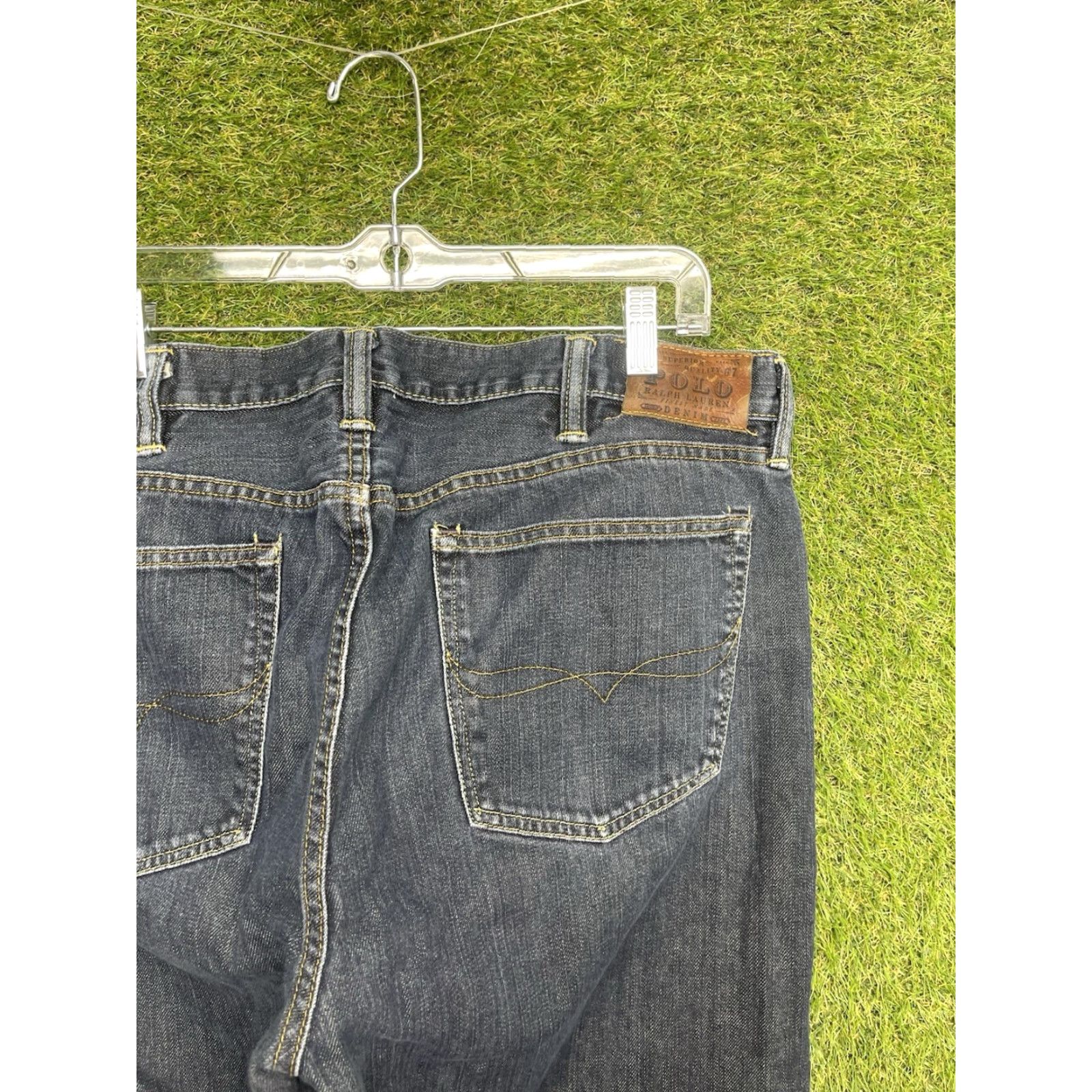 Polo Ralph Lauren Polo Ralph Lauren Jeans Slim Straight 38x32 Men Denim Dark Wash 5-Pocket Logo Vintage 90s Mens Blue Size US M / EU 48-50 / 2 - 4 Thumbnail