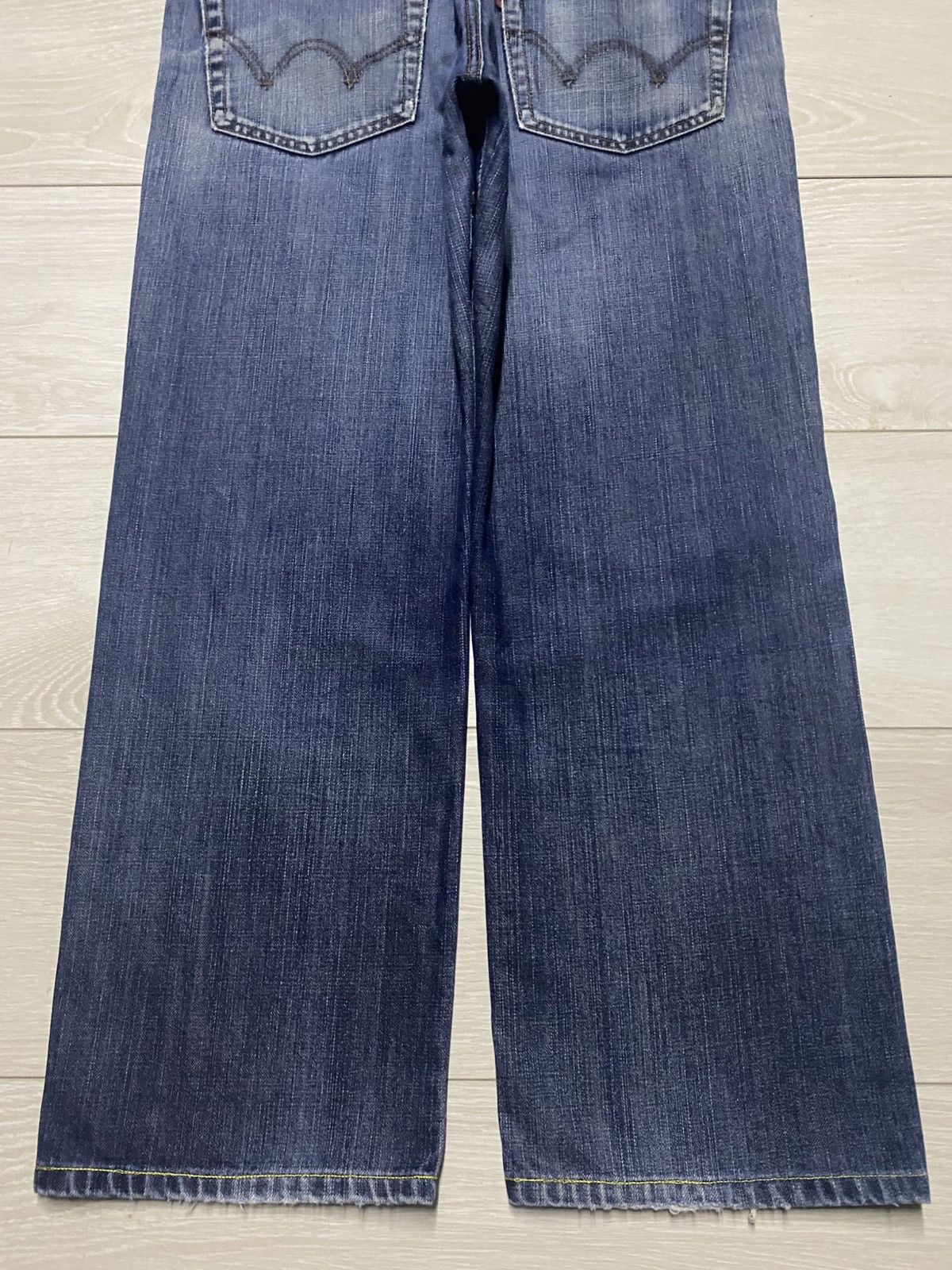 Edwin Vintage Edwin 503 Faded Mud Wash Distressed Loose Jeans Size US 32 / EU 48 - 2 Thumbnail