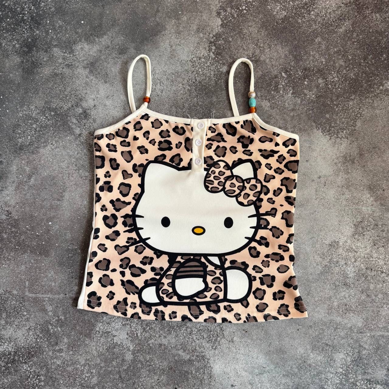 20471120 Hello Kitty 2000’s Aesthetic Vintage Y2K Glam Sexy Tank Top Size M / US 6-8 / IT 42-44 - 1 Thumbnail