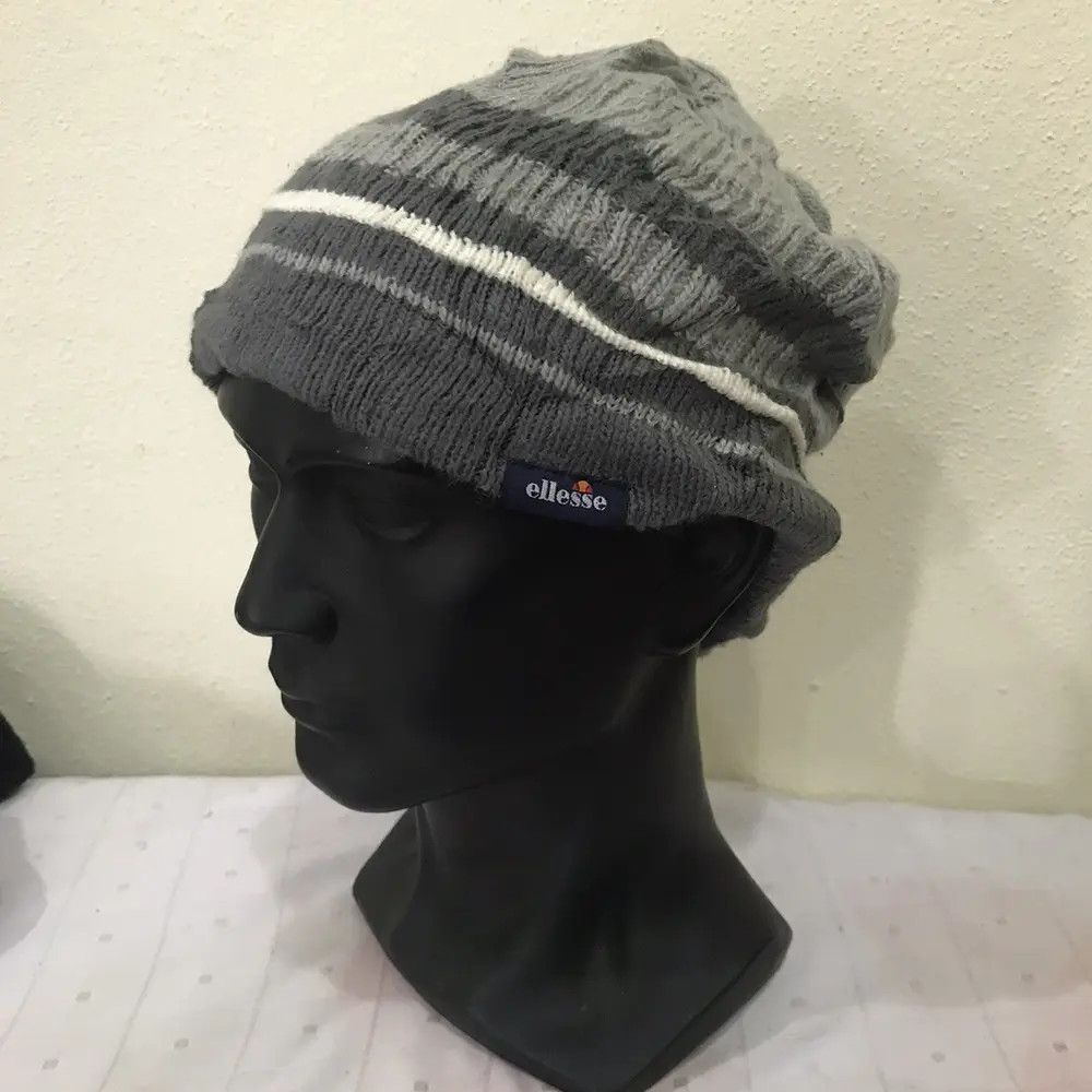 Ellesse × Vintage Ellesse Stripe Design Beanie Hat Size ONE SIZE - 2 Thumbnail