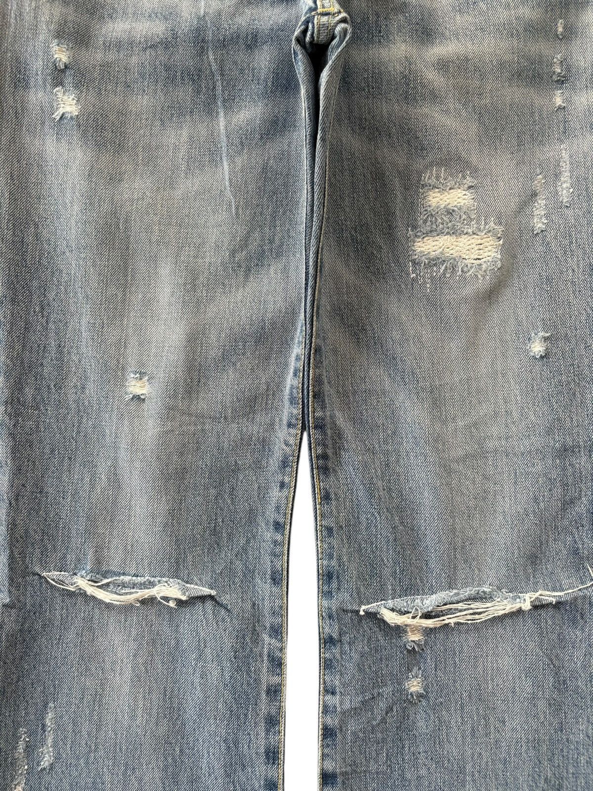 ATSURO TAYAMA Vintage Atsuro Tayama Faded Wash Distressed Flare Jeans Size 29" - 3 Thumbnail