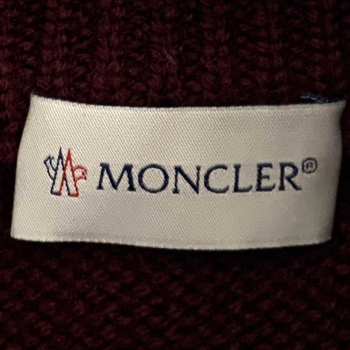 Moncler Moncler Maglione Tricot Wool Sweater Burgundy (L) Size US L / EU 52-54 / 3 - 6 Thumbnail