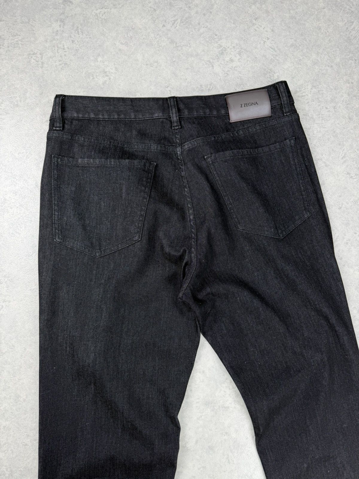 Z Zegna Z Zegna Black Denim Jeans Classic Fit W34 Size US 34 / EU 50 - 12 Thumbnail