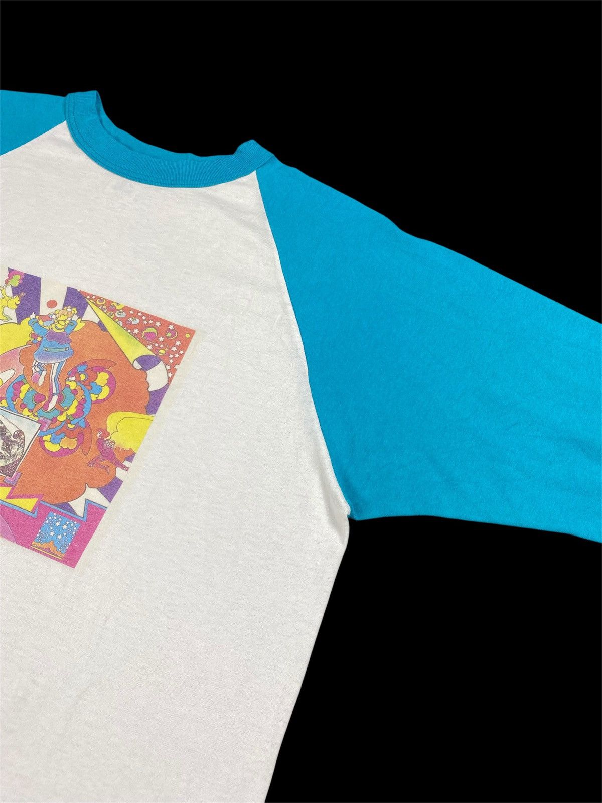 Vintage Vintage Peter Max Psychedelic Three-Quarter Sleeve T-Shirt Size US XL / EU 56 / 4 - 6 Thumbnail