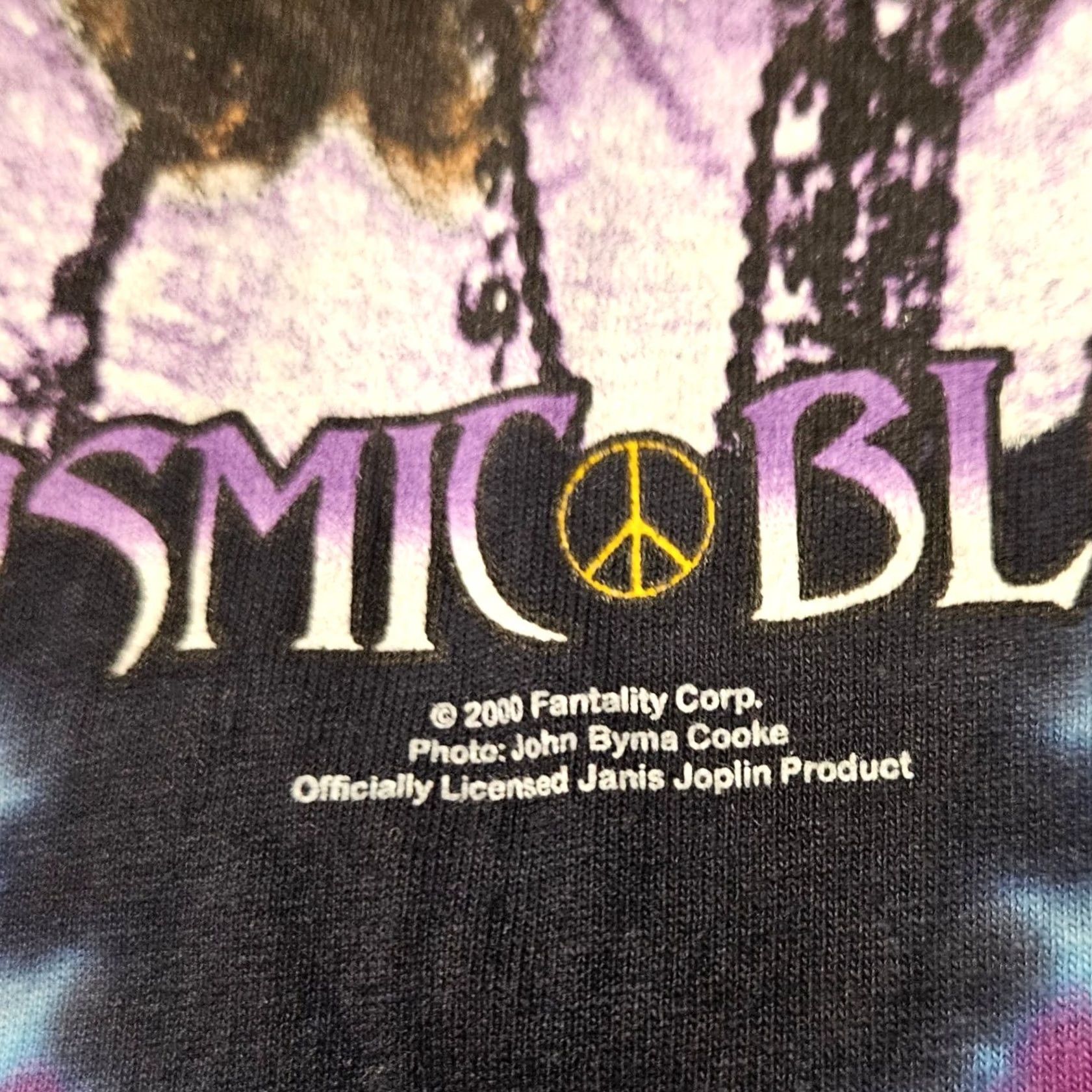 Vintage VINTAGE Janis Joplin Sundog Tie Dye Kozmic Blues Y2K 2000 T Shirt Small Purple Mens Size US S / EU 44-46 / 1 - 3 Thumbnail