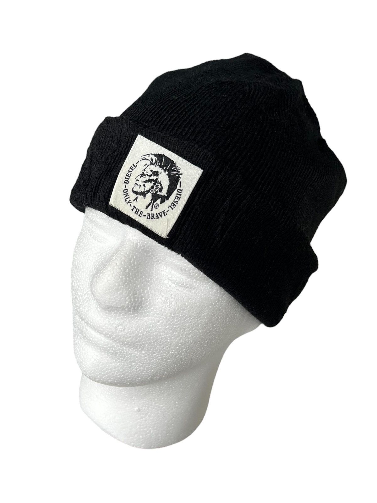 14th Addiction × Diesel Diesel Mohawk Punk Logo beanie Hats ☠️ Size ONE SIZE - 1 Thumbnail
