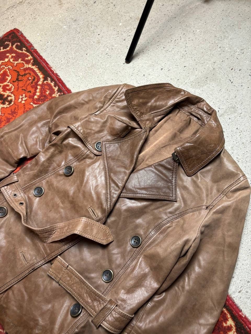 Vintage Vintage Y2K Aviator Leather Motorcycle Jacket Cowboy Style Size US M / EU 48-50 / 2 - 2 Thumbnail