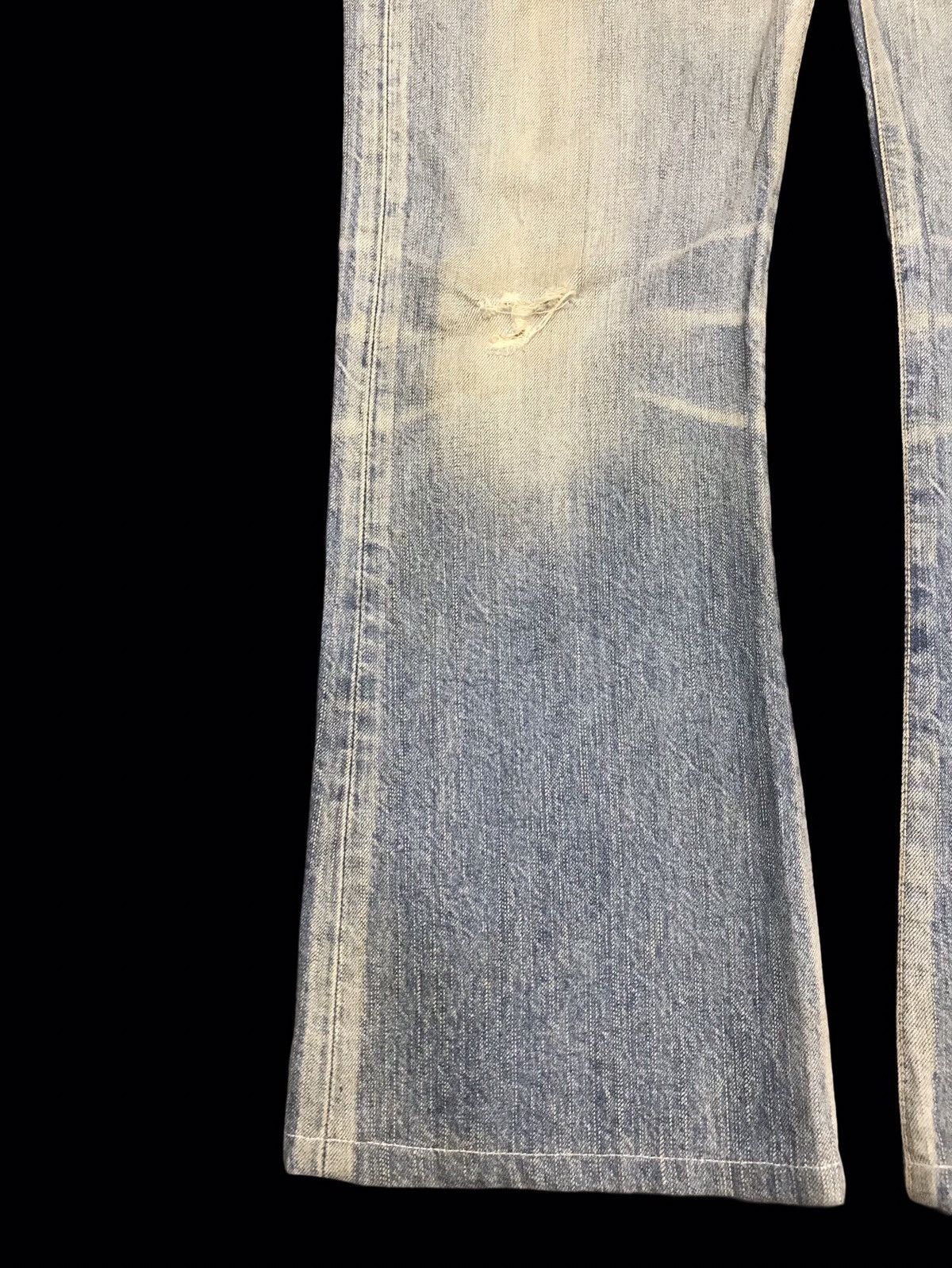 Edwin 💥FLARE💥EDWIN Dirty Distressed Flare Denim F85 Size 32" / US 10 / IT 46 - 5 Thumbnail