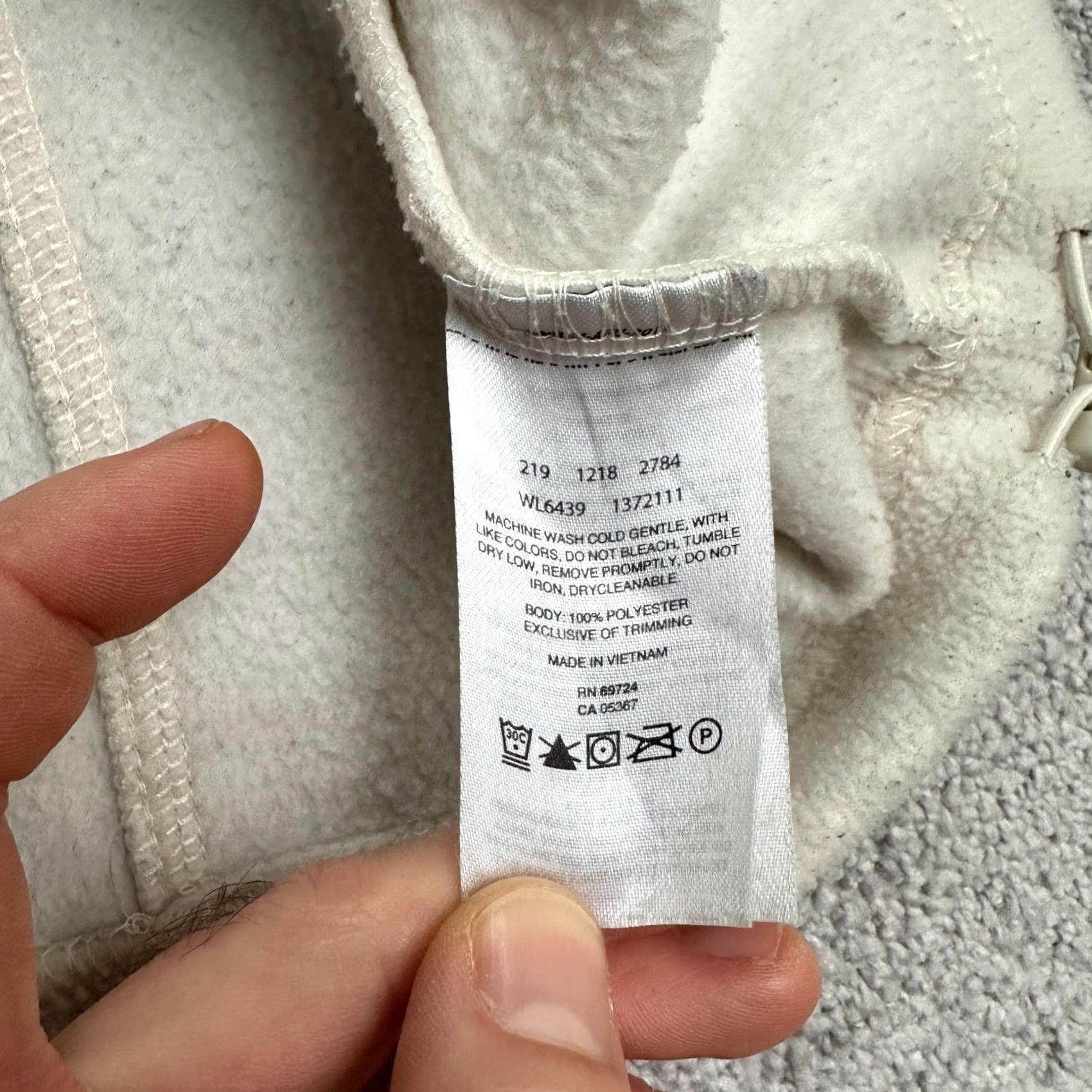 Vintage Columbia Benton Springs Jacket Womens XL Cream Full Zip Fleece Outdoor Mid-Length Long Sleeve Pockets Zipper Regular Ivory Size XL / US 12-14 / IT 48-50 - 7 Thumbnail