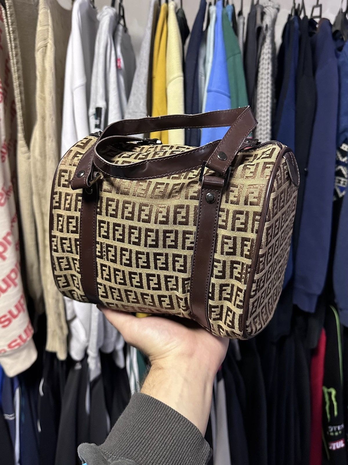 Fendi Vintage Fendi Monogram Shoulder Bag Rare Size ONE SIZE - 2 Thumbnail