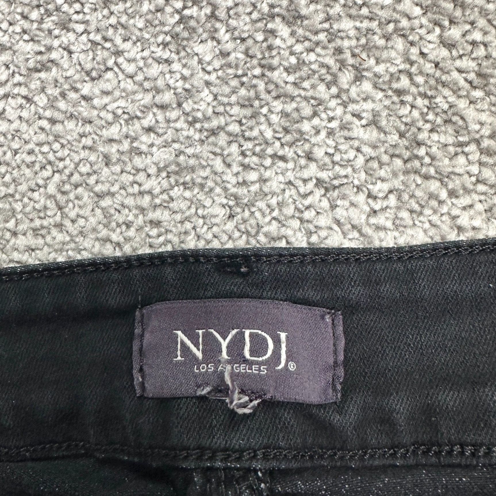 NYDJ NYDJ Jeans Womens Ankle Crop Denim Black Dark Wash High Rise Stretch 30x27 Size 30" / US 8 / IT 44 - 7 Thumbnail