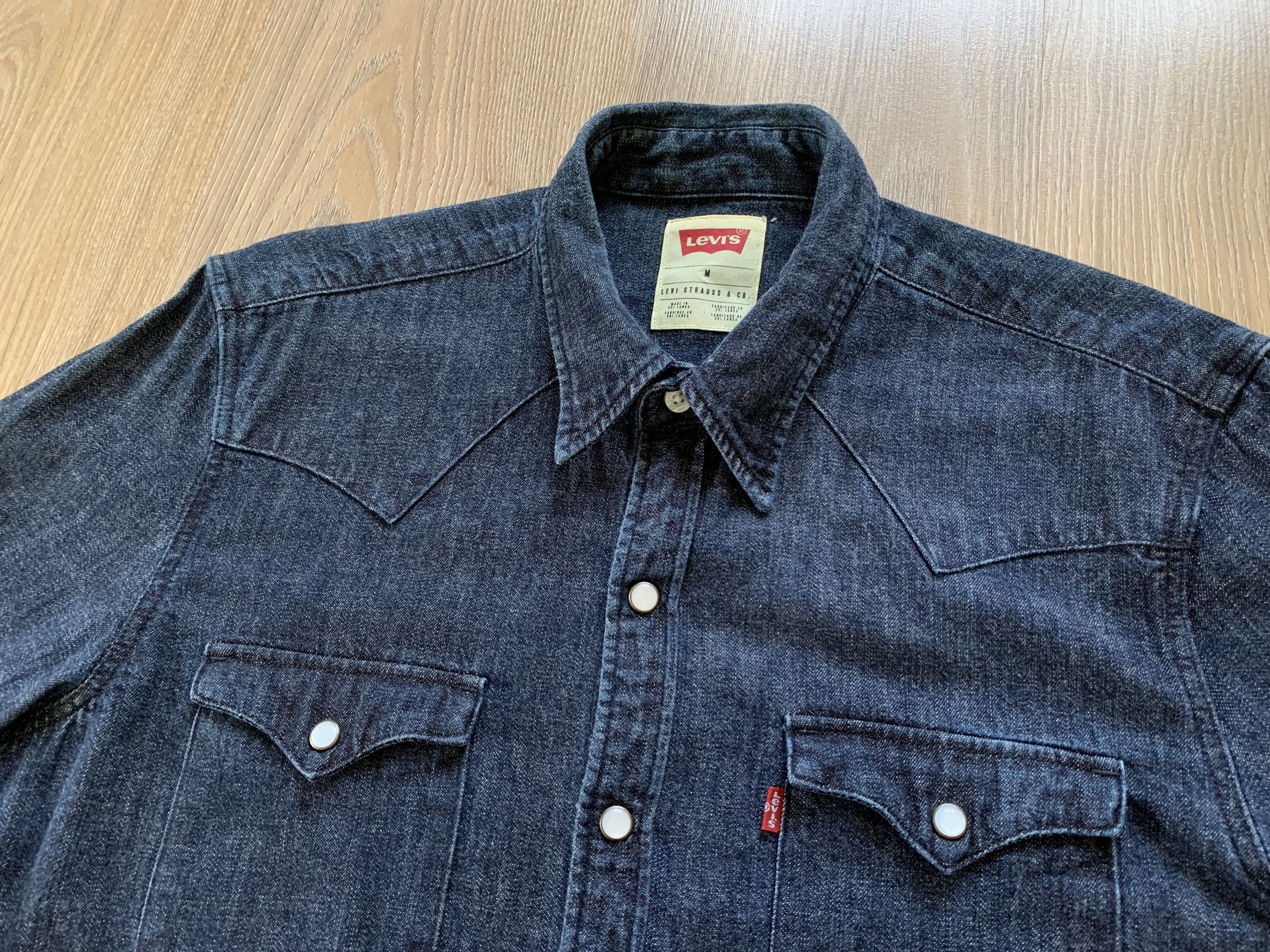 Levi's × Levi's Vintage Clothing × Vintage Levis Mens Denim Button Up Blue Jeans Shirt Size US M / EU 48-50 / 2 - 5 Thumbnail