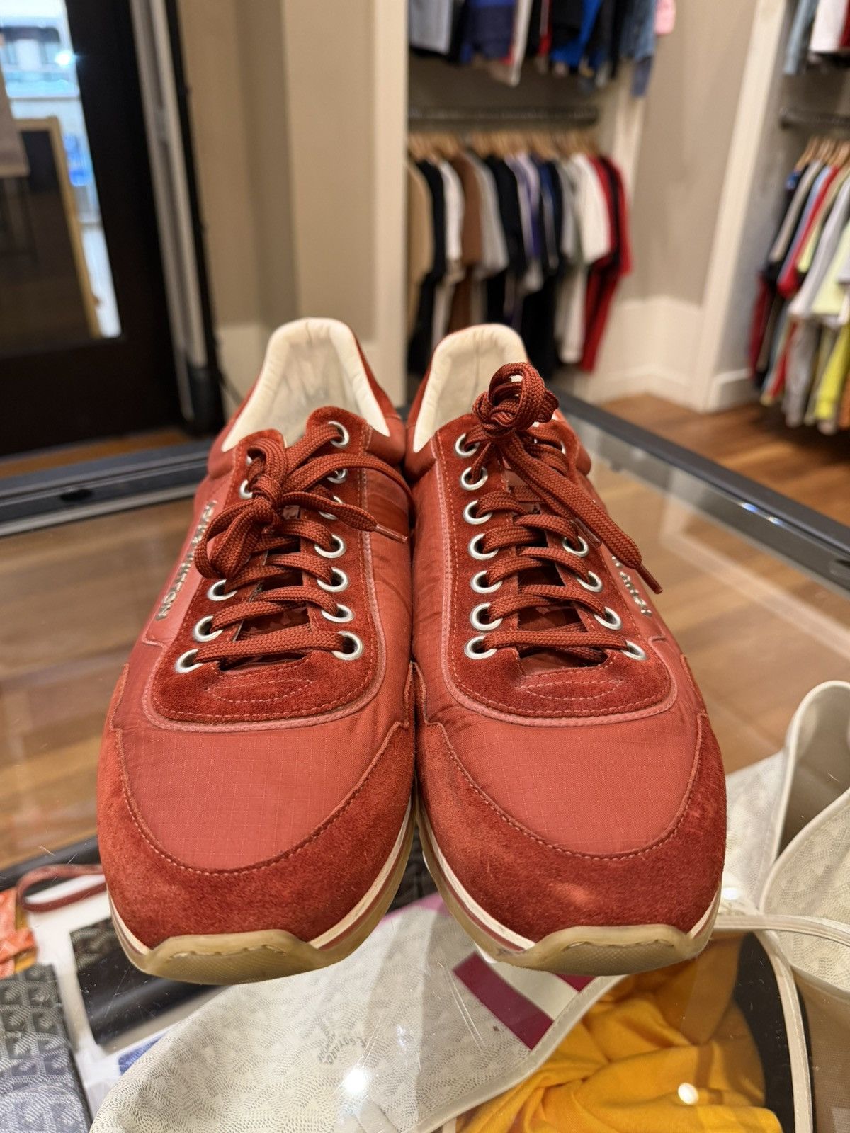 Louis Vuitton Louis Vuitton Suede Trainer Size US 11.5 / EU 44-45 - 5 Thumbnail