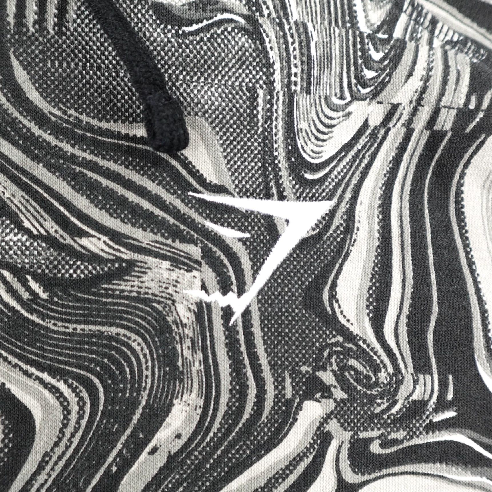 Gymshark Gymshark Hoodie Mens M Black White Marble Dye Pullover Sweatshirt Athletic Size US M / EU 48-50 / 2 - 4 Thumbnail