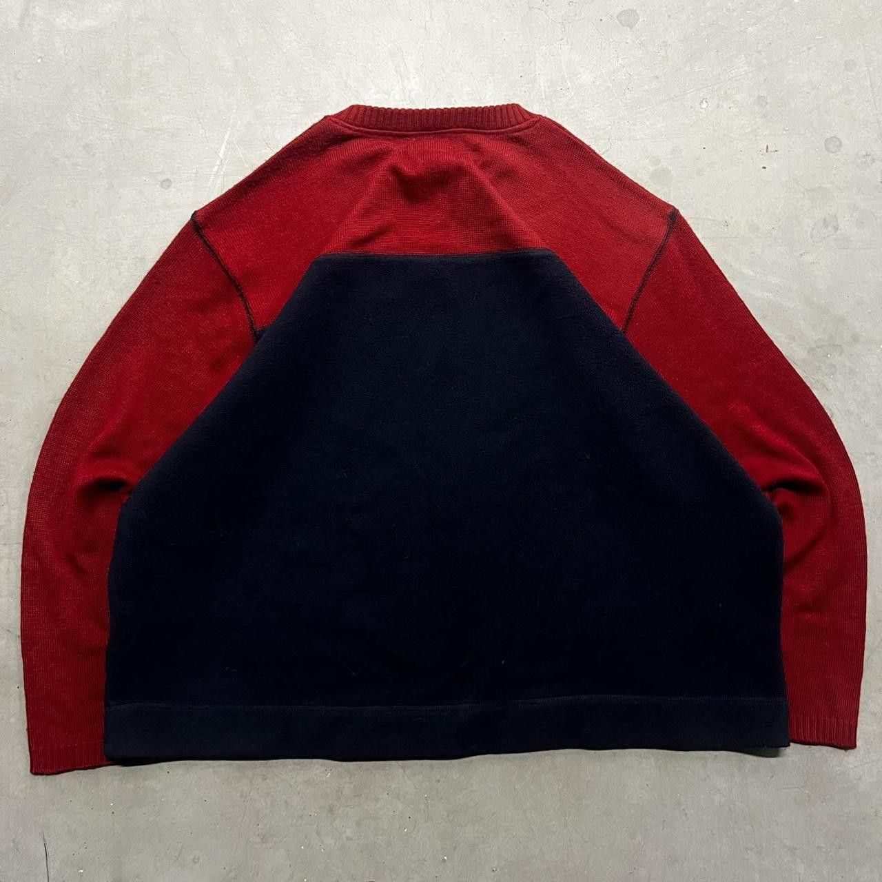 Vintage Crazy Vintage Y2K/2000s Blank Blue and Red Vintage Winter Essential Sweater! Size US XL / EU 56 / 4 - 2 Thumbnail