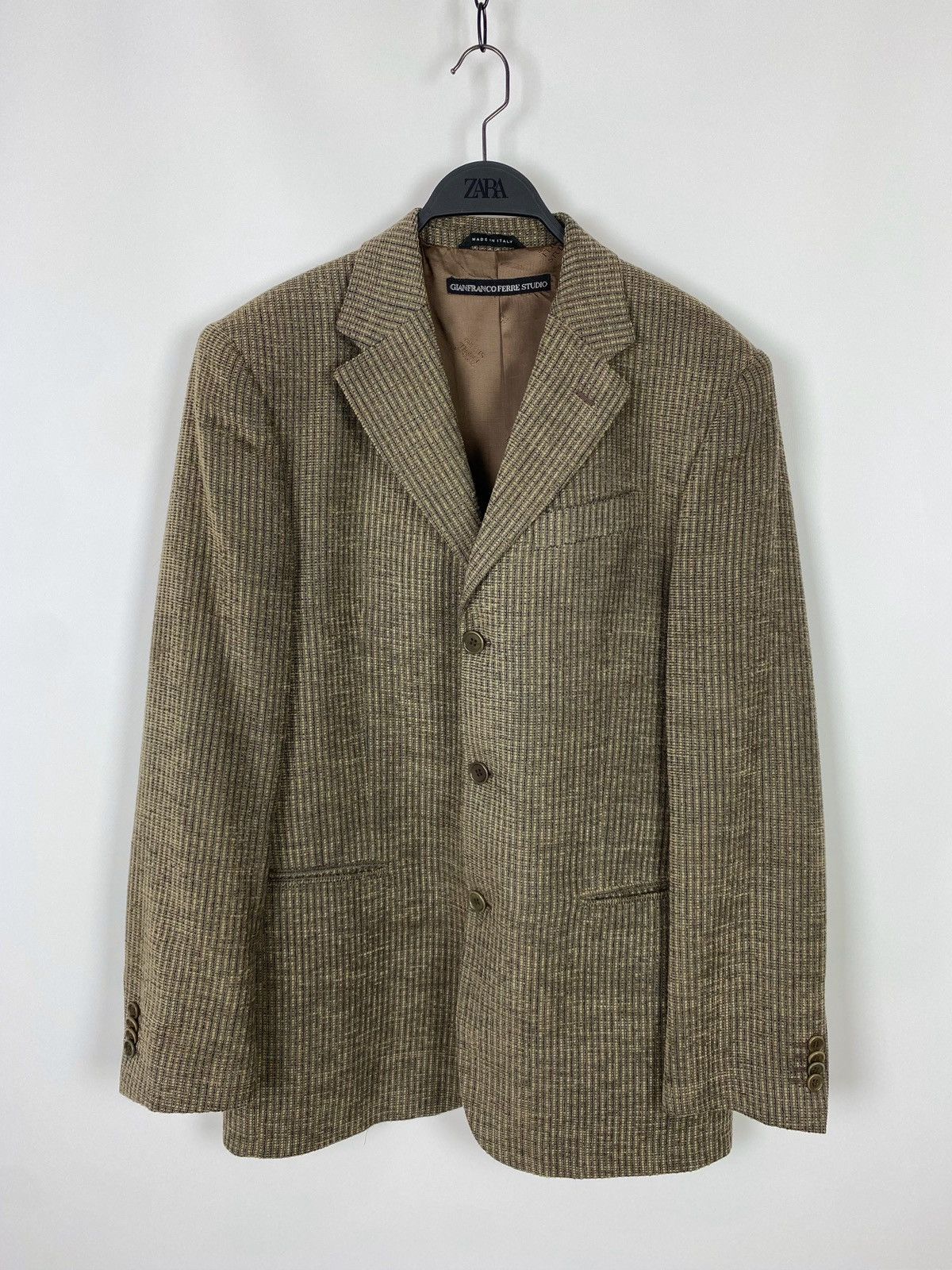 Gianfranco Ferre Gianfranco Ferre Studio Textured Wool Blend Blazer Jacket Size US M / EU 48-50 / 2 - 4 Thumbnail