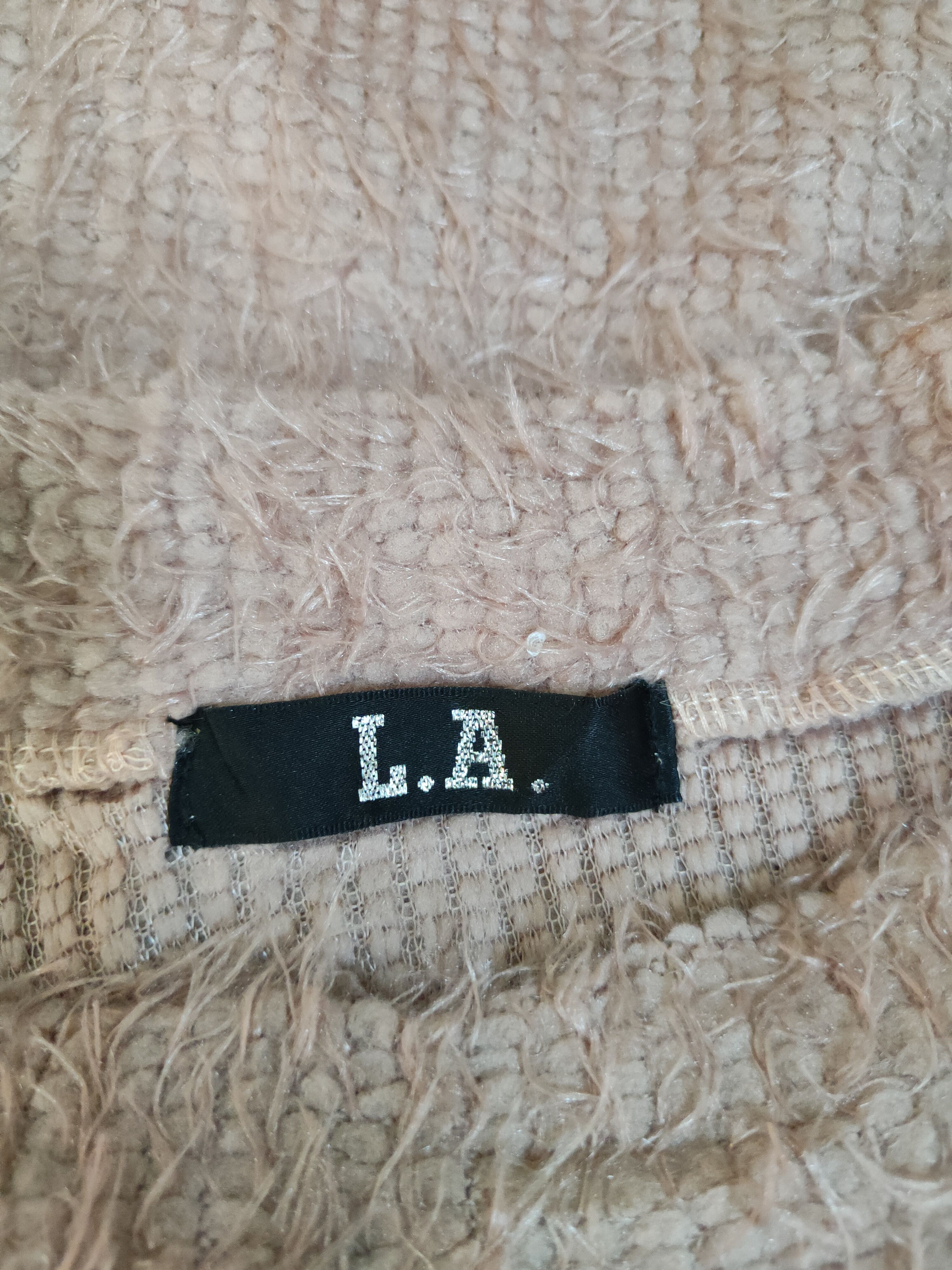 Japanese Brand L.A Pink Shag Shaggy Fur Mohair Knitwear #S1989 Size M / US 6-8 / IT 42-44 - 13 Thumbnail