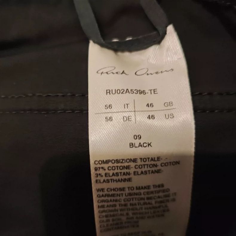 Rick Owens Rick Owens Black Drawstring Cargo Pants- Size US 44 / EU 60 - 5 Thumbnail