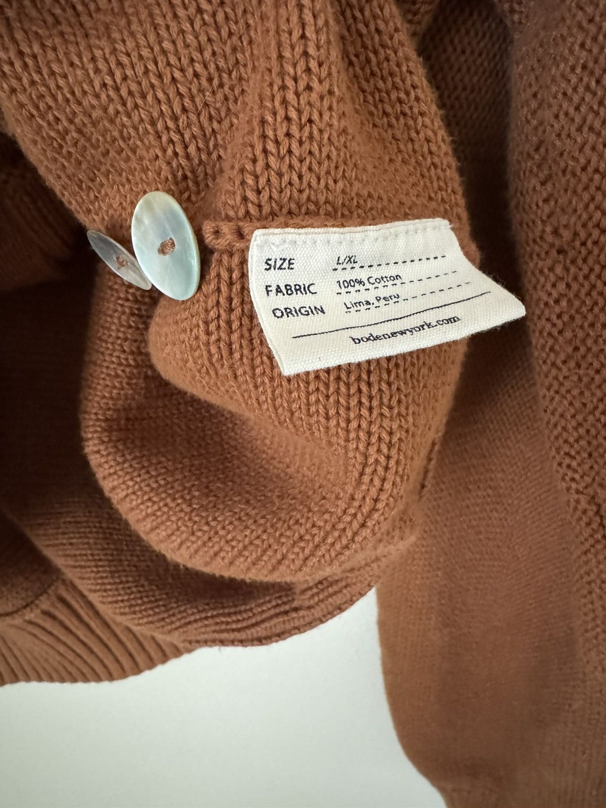 Bode Bode Double Breasted Cardigan Sweater Brown Large XL Size US L / EU 52-54 / 3 - 4 Thumbnail