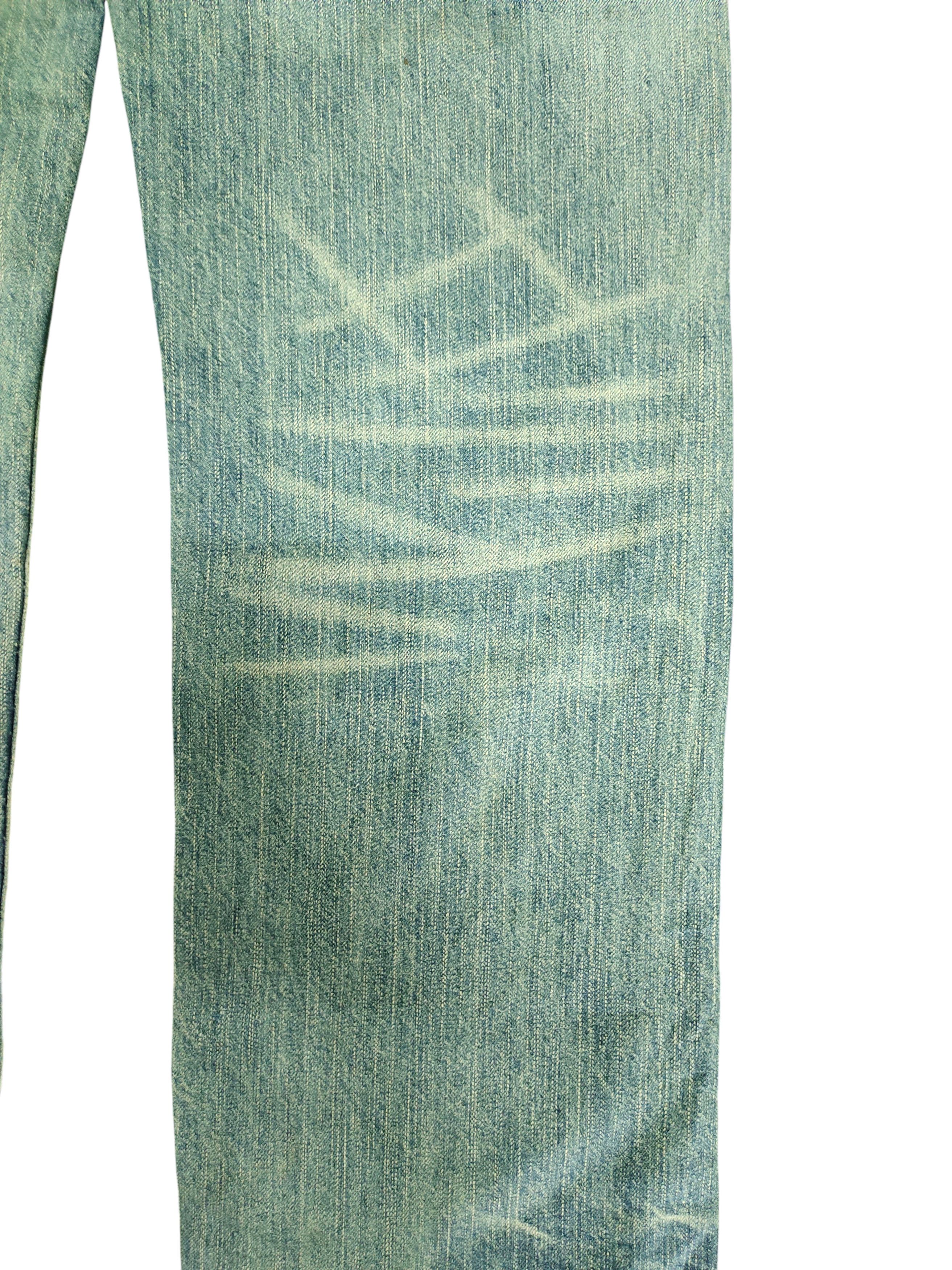Kapital Real B Voice Japan '34 Real' Clawmark Faded Denim Jeans Size US 32 / EU 48 - 3 Thumbnail