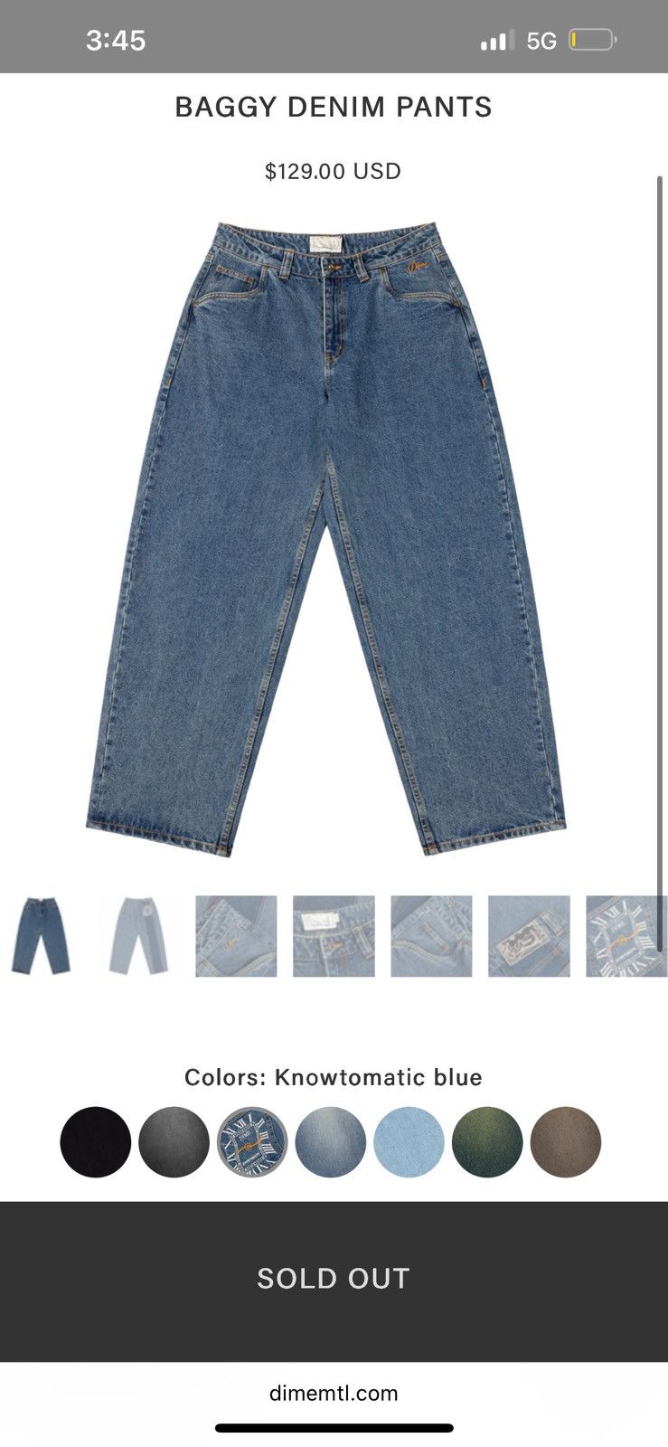 Dime Dime MTL Knowtomatic Denim Jeans Size US 30 / EU 46 - 2 Thumbnail