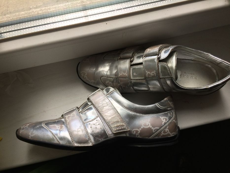 Gucci Gucci Vintage Monogram Old Mirror Leather Shoes Size US 8 / IT 38 - 1 Thumbnail