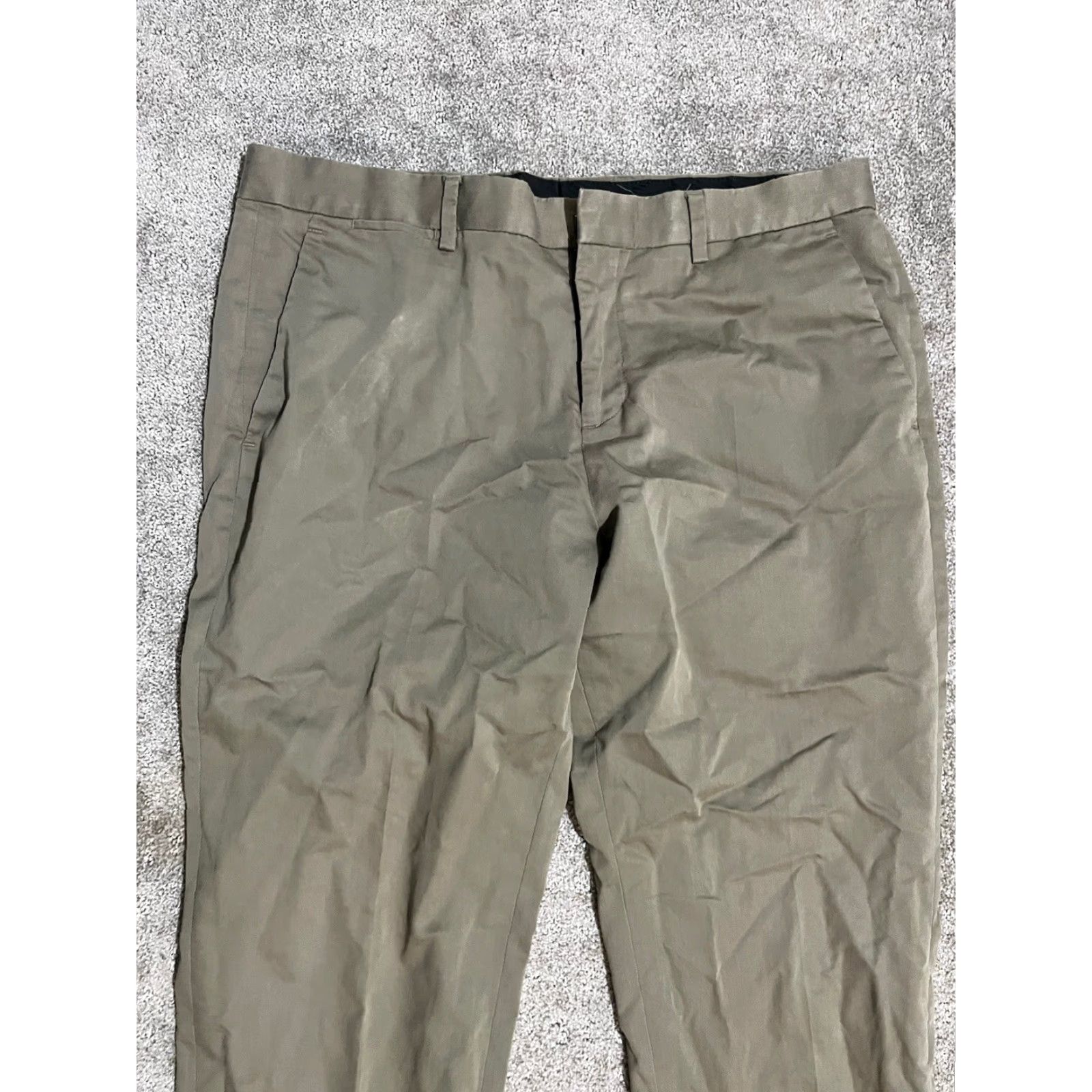 Express Express Pants Mens Dress Pants 33x30 Brown Photographer Straight Leg Cotton Wool Canvas Regular Mens Brown Dress Pants Express Photographer 90s? Size US 33 - 2 Thumbnail