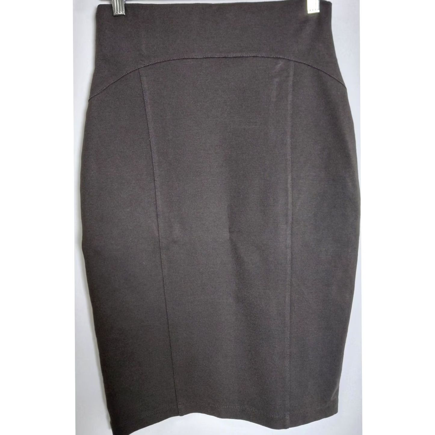 D.Exterior D. EXTERIOR Italy Viscose Blend Skirt Brown Solid 40 Size Size 27" / US 4 / IT 40 - 2 Thumbnail