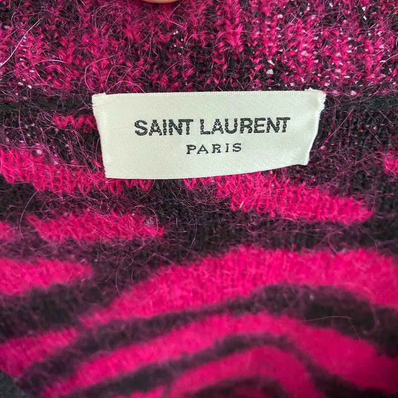 Saint Laurent Paris saint Laurent paris19FW Autumn/Winter Rosy Zebra Sweater 2 Size US XS / EU 42 / 0 - 3 Thumbnail