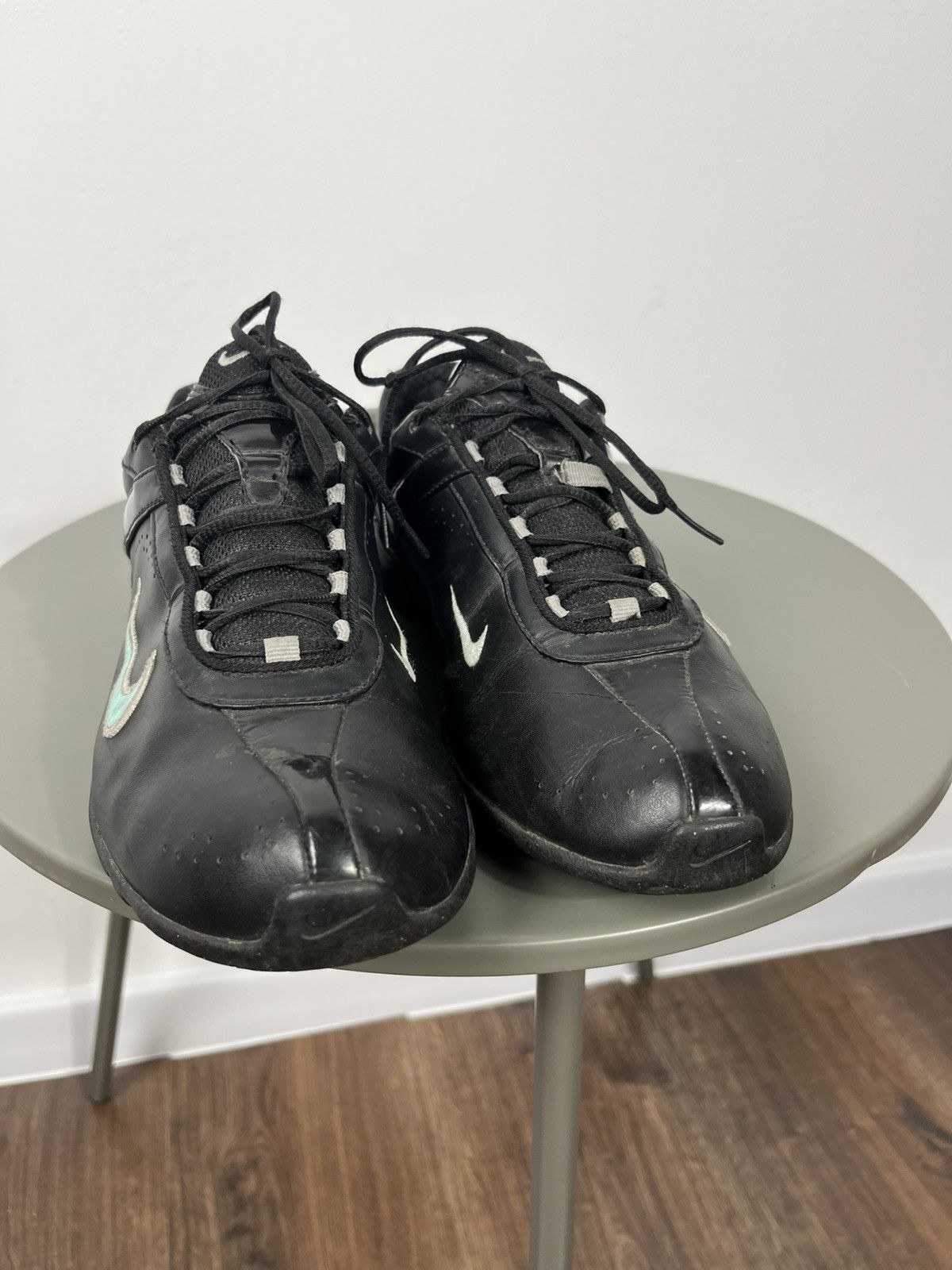 Nike Vintage Nike Air Black Leather Sneakers Women’s US 8.5 Size US 8.5 / IT 38.5 - 4 Thumbnail