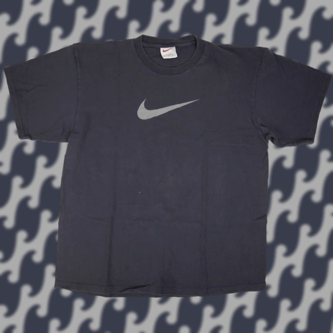 Nike Nike Shirt Mens Large Black Swoosh Logo Athletic Classic Tee T-Shirt Casual Size US L / EU 52-54 / 3 - 1 Thumbnail