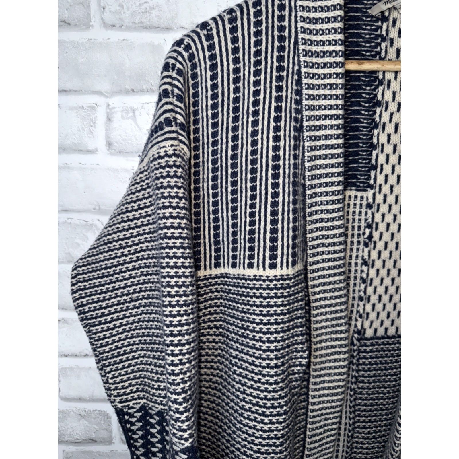 Madewell Madewell Cardigan Sweater Open Front 100% Merino Wool Blue Women S Knit Tight-Wool Vintage No (remove N/A) Size S / US 4 / IT 40 - 6 Thumbnail
