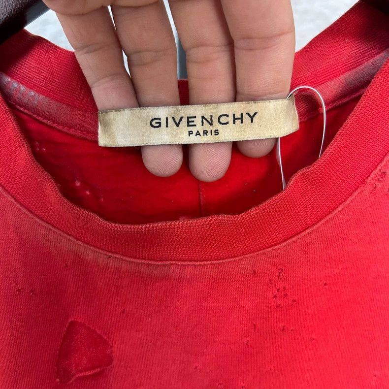 Givenchy Givenchy Red Ripped Short Sleeve 2506-Nextarrow Size US XS / EU 42 / 0 - 3 Thumbnail