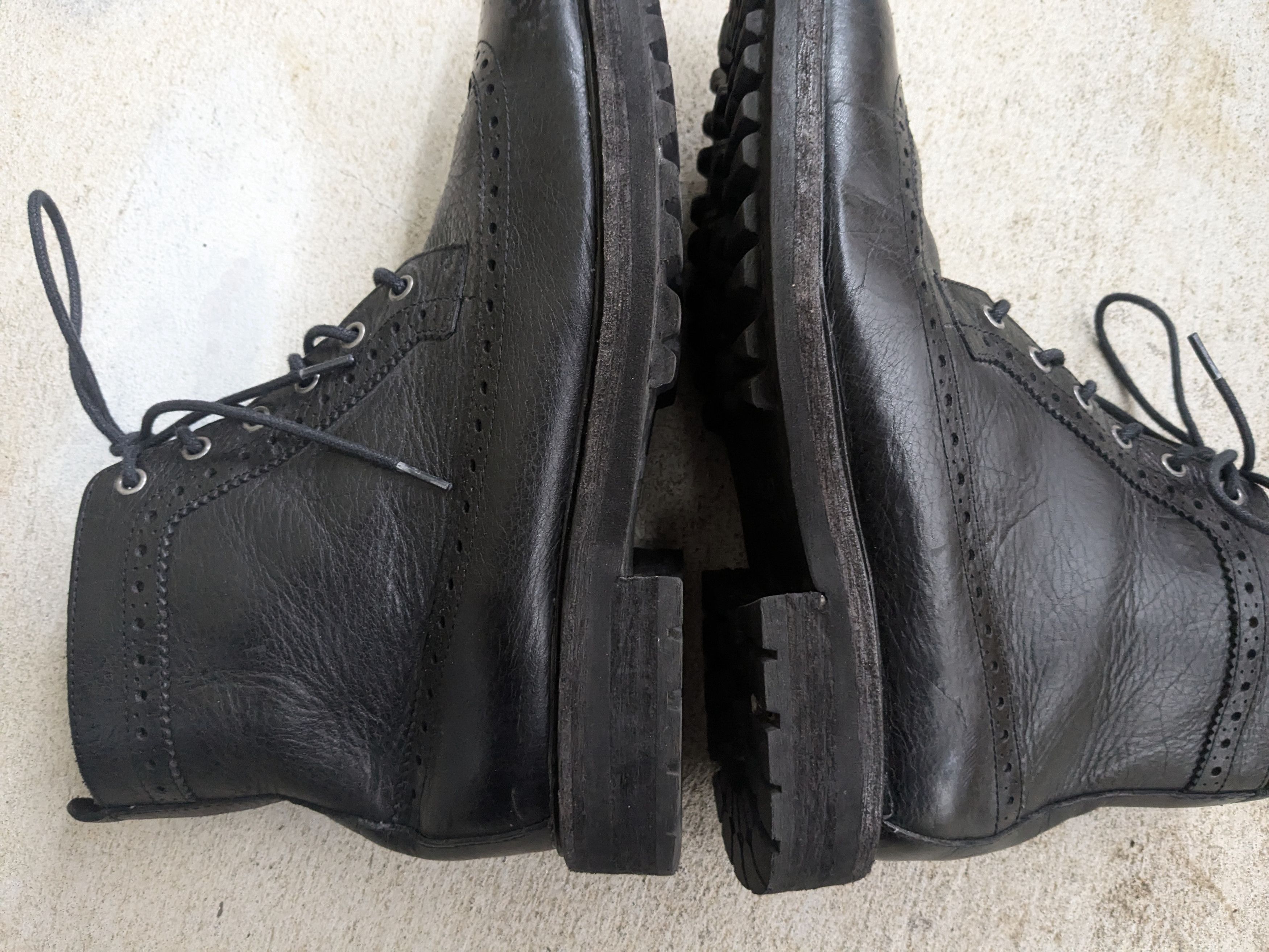 Polo Ralph Lauren Polo Ralph Lauren Boots Black 8 D Leather Brogues Wingtip Size US 8 / EU 41 - 6 Thumbnail