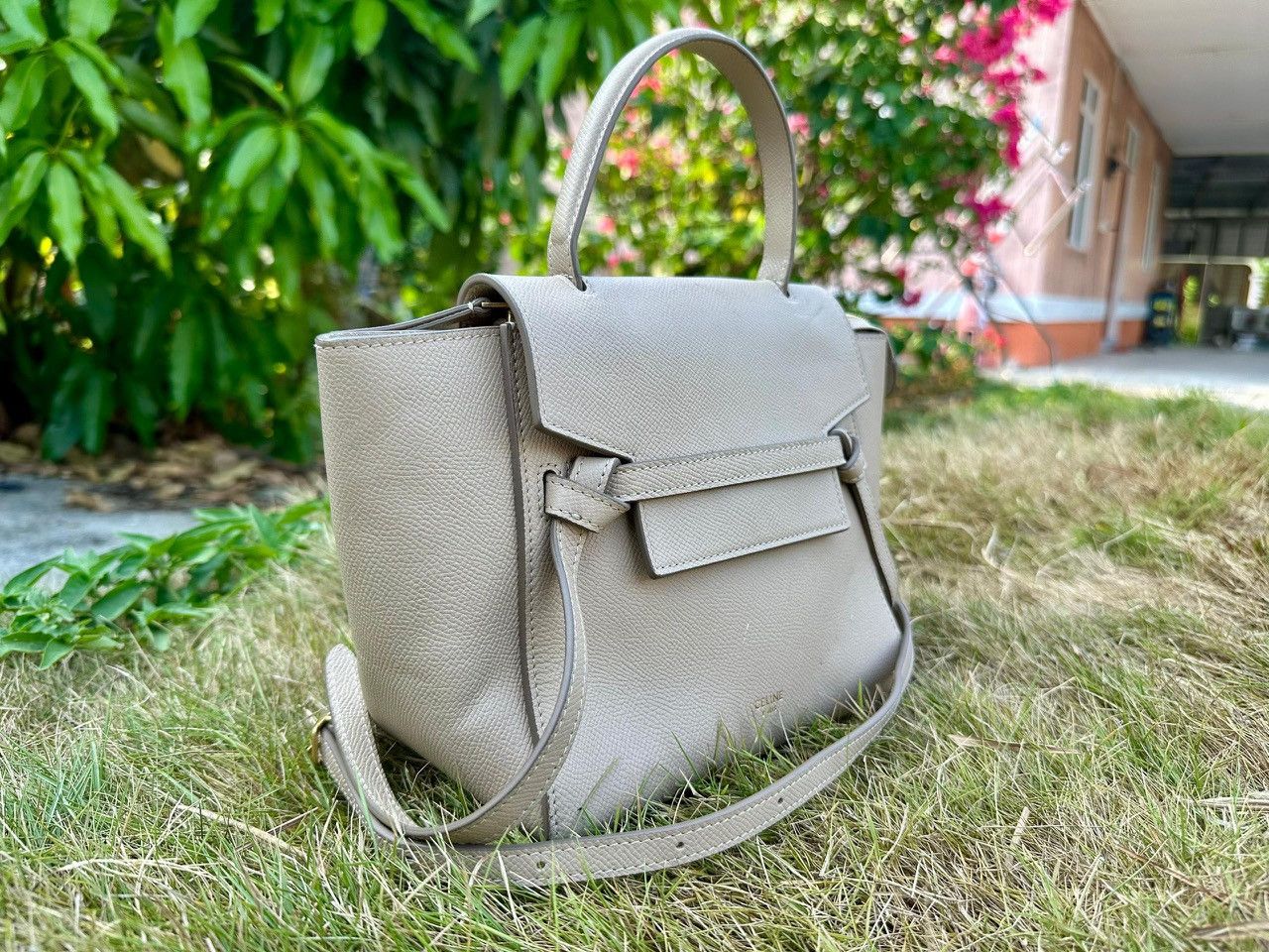Celine Authentic Celine Grained Calfskin Micro Belt Bag Size ONE SIZE - 2 Thumbnail