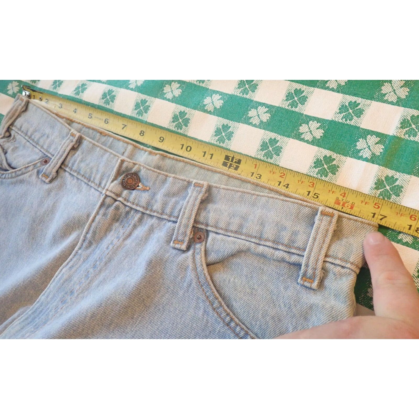 Levi's Vintage 90s Levi's Orange Tab Distressed Jeans Men’s Blue Denim 34x33 Mid Rise Relaxed Fit 500 Series USA Size US 34 / EU 50 - 5 Thumbnail