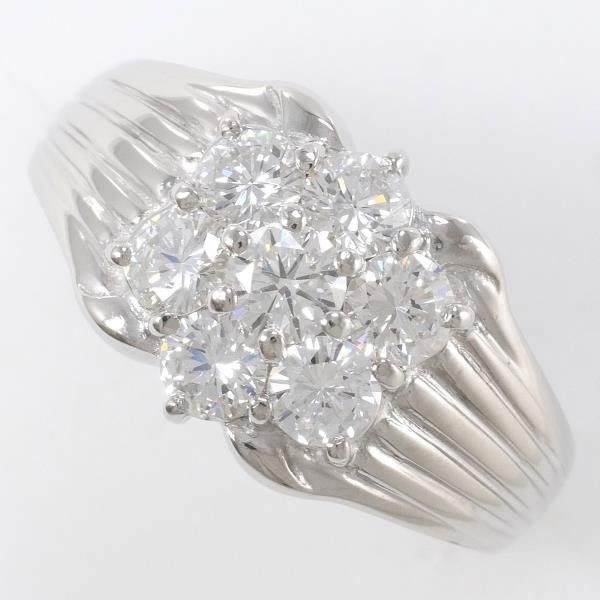Other Other PT900 Platinum Diamond Ring Size 13 Metal Ring in Great Condition Size ONE SIZE - 1 Thumbnail