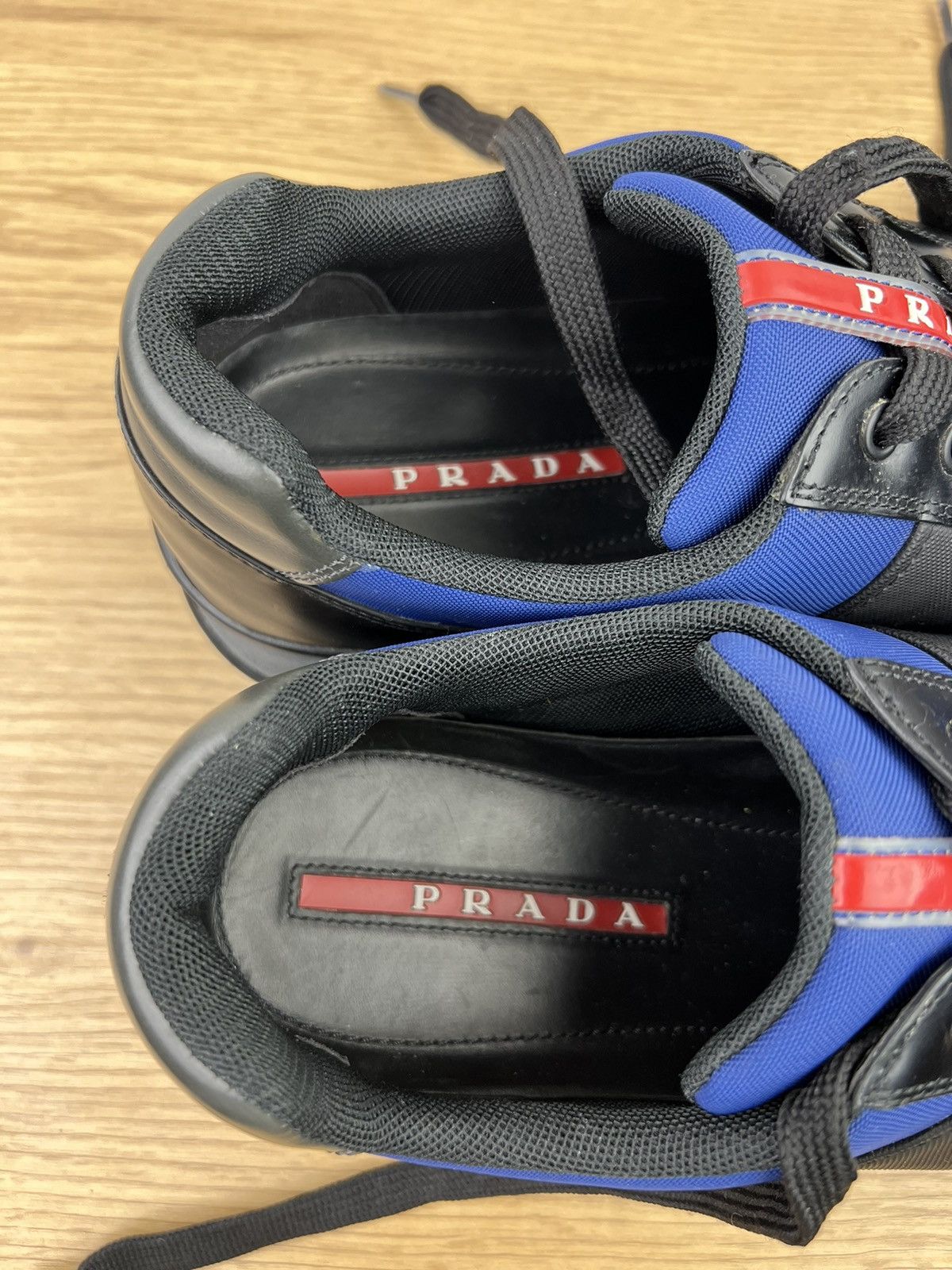 Prada PRADA Sneakers Low-Top Leather Nylon Shoes Red Tab Men’s Size US 11 / EU 44 - 21 Thumbnail