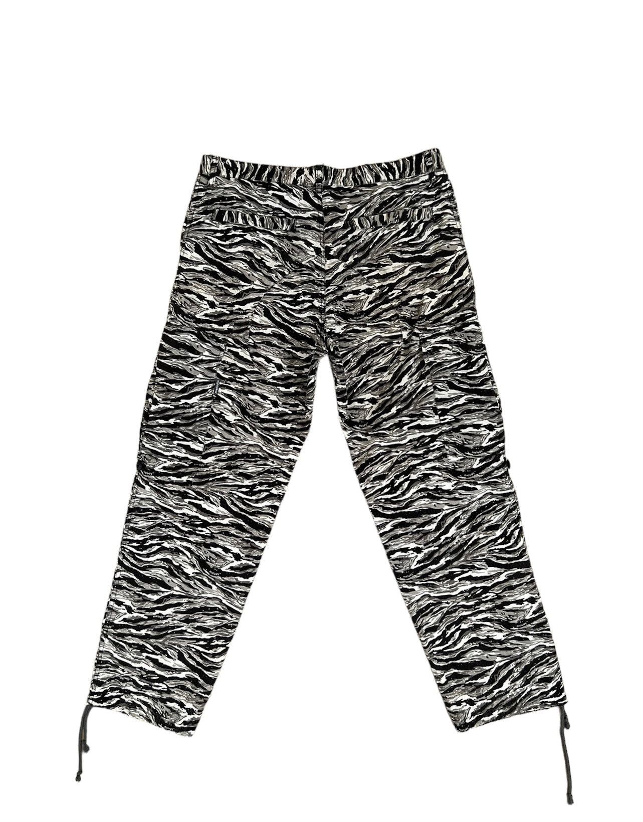 Vintage Melody Japan Drawstring Hem Striped Camo Cargo Trouser Size US 32 / EU 48 - 2 Thumbnail