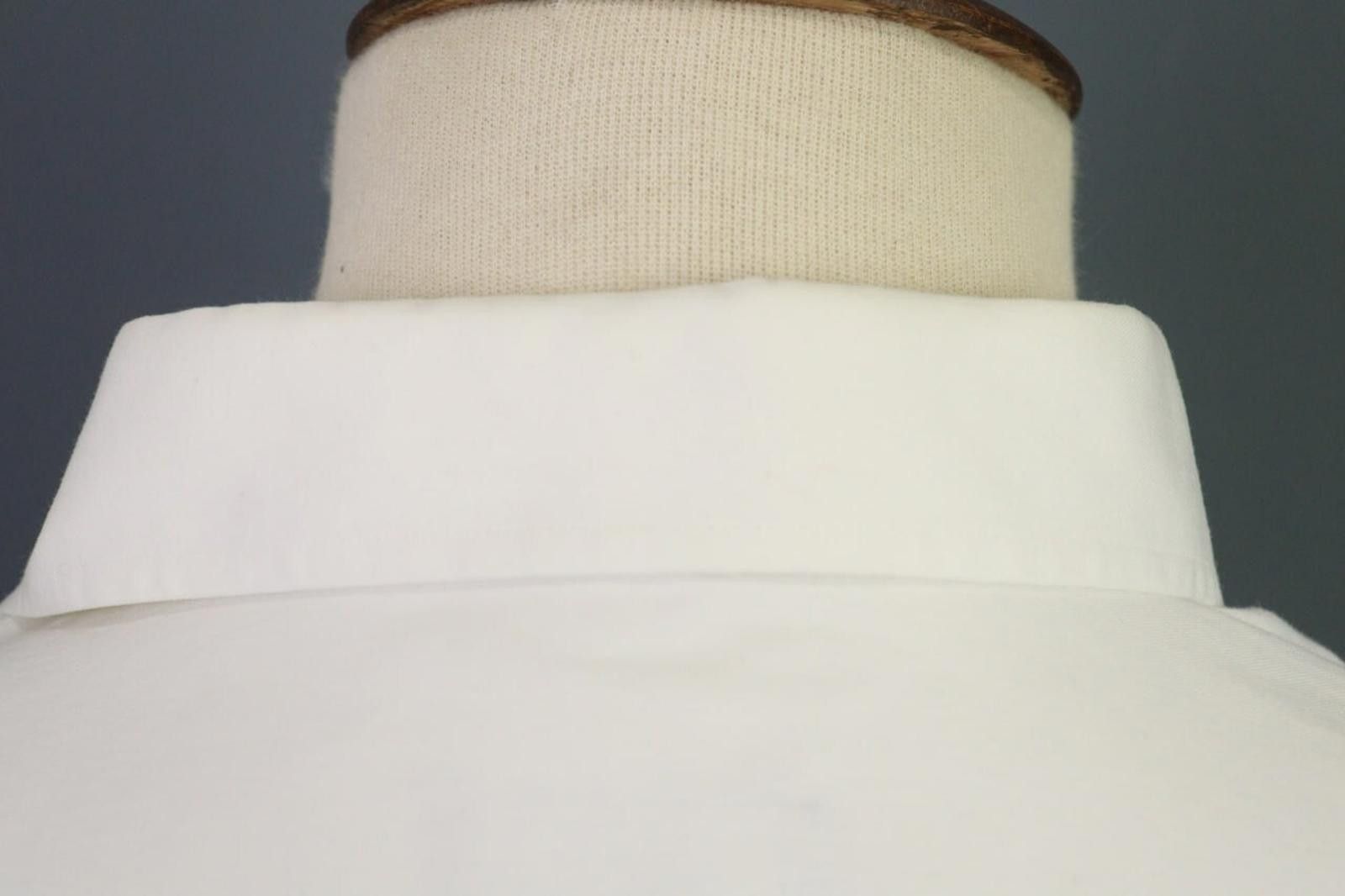 Eton Eton White Cotton Collared Down Dress Shirt Size 43 Size 38R - 9 Thumbnail