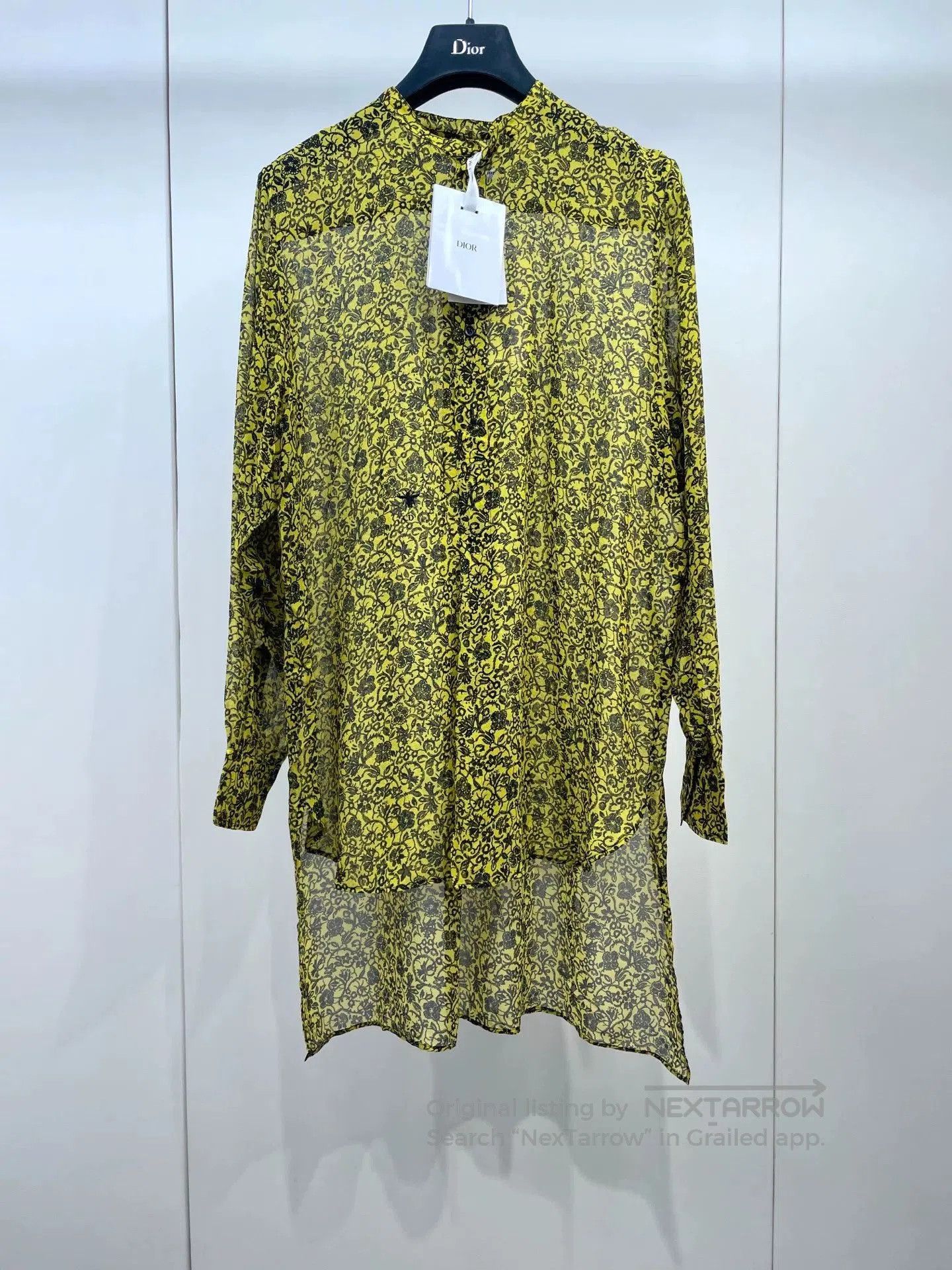 Dior Dior Long Silk Shirt. Size XXS / US 00 / IT 34 - 1 Thumbnail