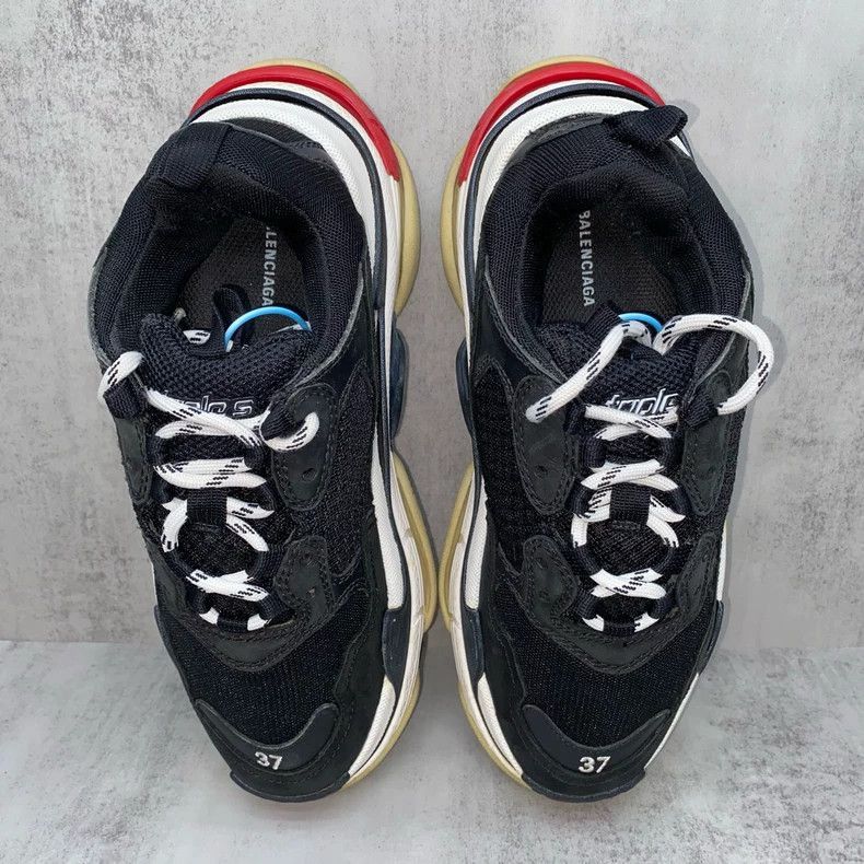 Balenciaga Balenciaga Triple Sneakers Black Red Size 37-2506 Size US 6 / EU 39 - 6 Thumbnail
