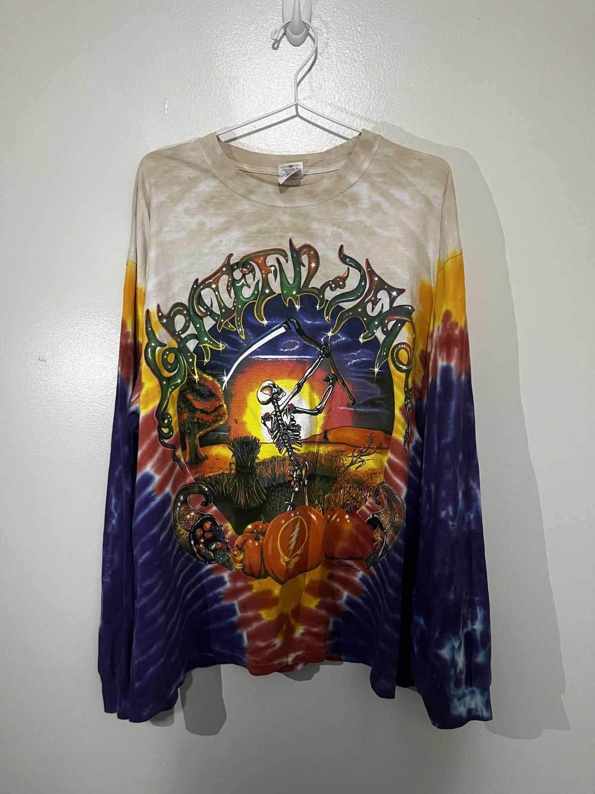 Vintage Grateful Dead 1994 Tie Dye Long Sleeve Size US XL / EU 56 / 4 - 3 Thumbnail