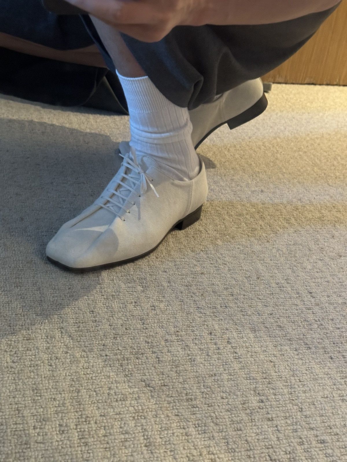 Lemaire Lemaire SOURIS CLASSIC DERBIES DIRTY WHITE EU42 US 9 Size US 9 / EU 42 - 17 Thumbnail