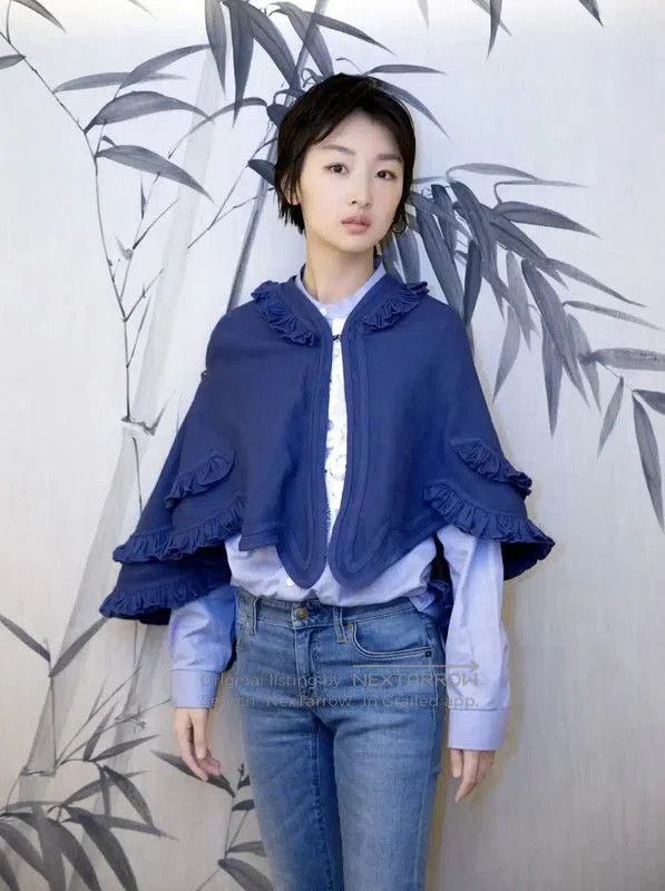 Burberry Burberry Women's Blue Jacket with Ruffles. Size XXS / US 00 / IT 34 - 9 Thumbnail