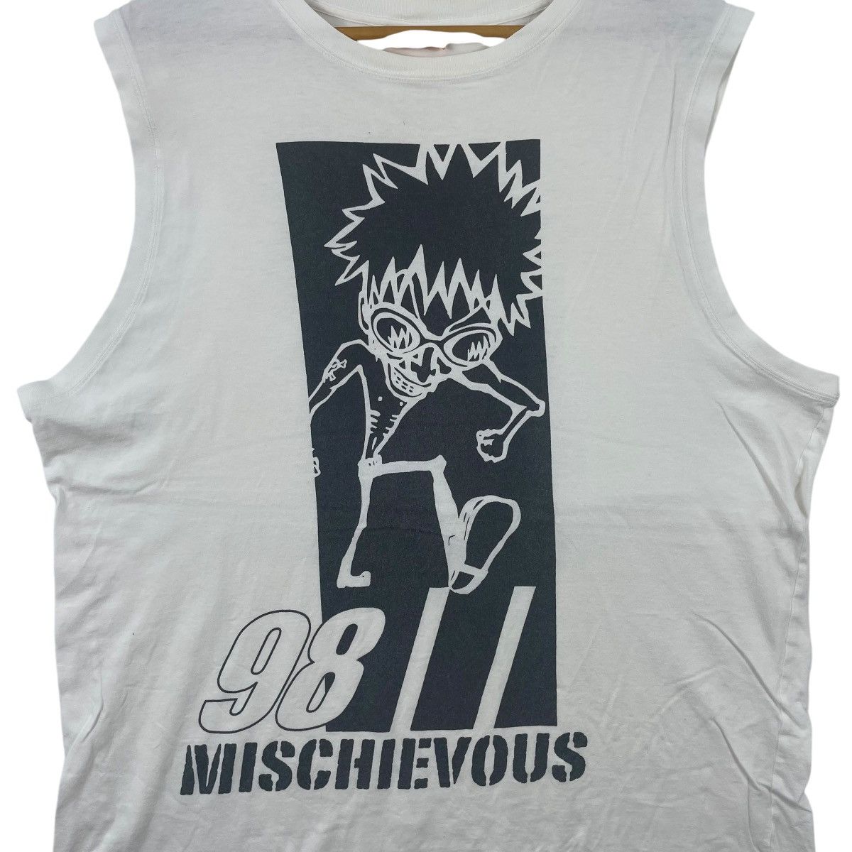 Japanese Brand Vintage Mischievous Skull Tank Top Shirt Size US XXL / EU 58 / 5 - 3 Thumbnail