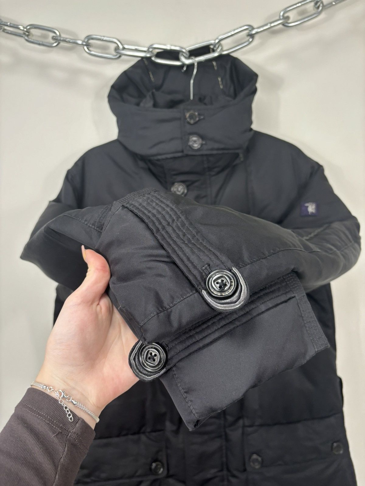 Trussardi Trussardi Jeans Men’s Black Hooded Down Puffer Jacket Coat Size US M / EU 48-50 / 2 - 5 Thumbnail